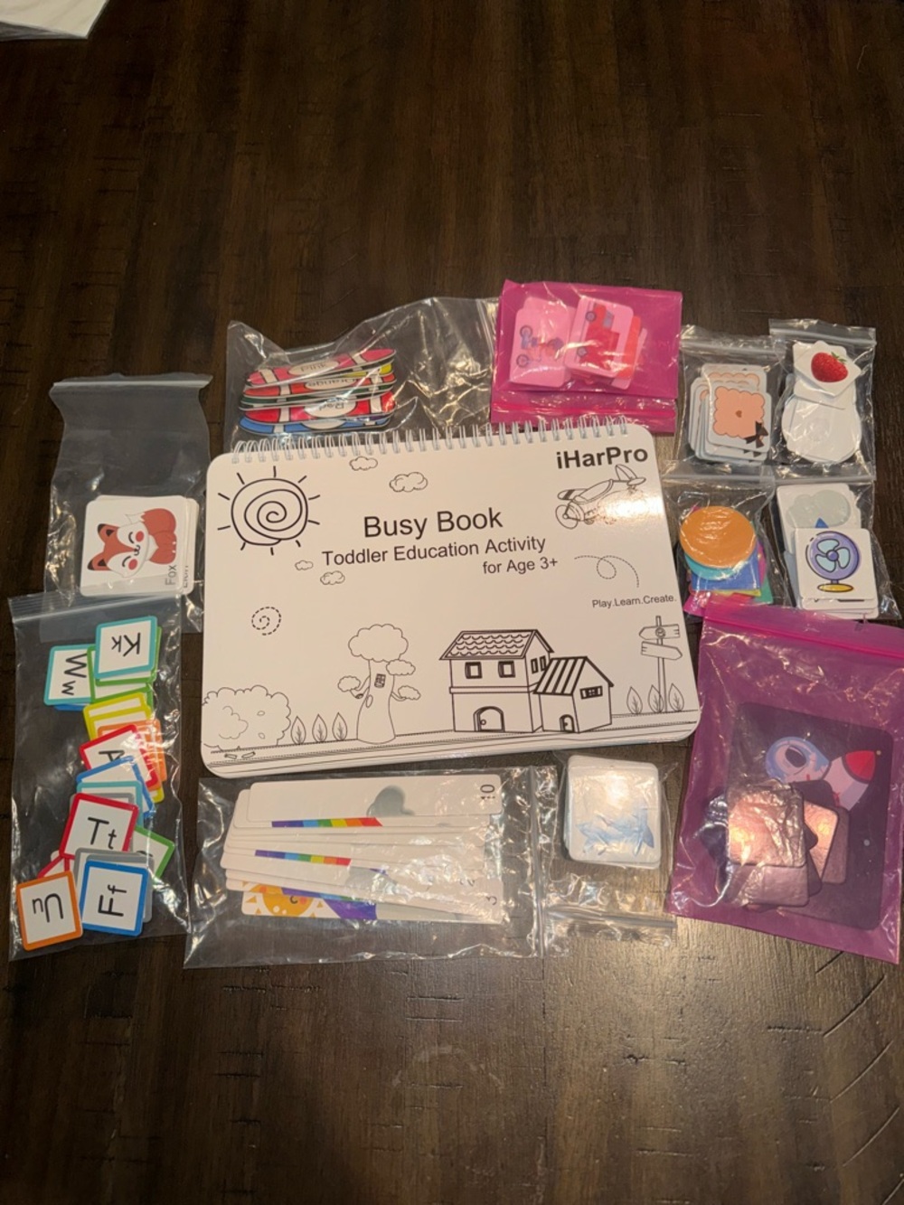 Busy Book Toddler Learning Kit - White